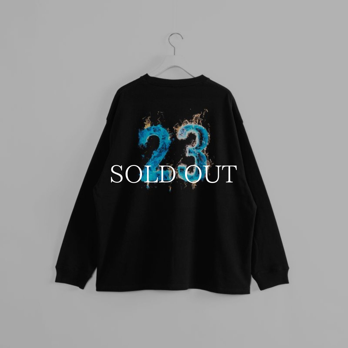 画像2: APPLEBUM  "Blue Flame 23" L/S T-shirt (Black) (2)