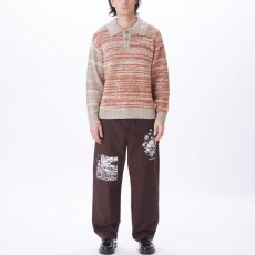 画像4: OBEY   CARTER SWEATER POLO (BROWN MULTI) (4)