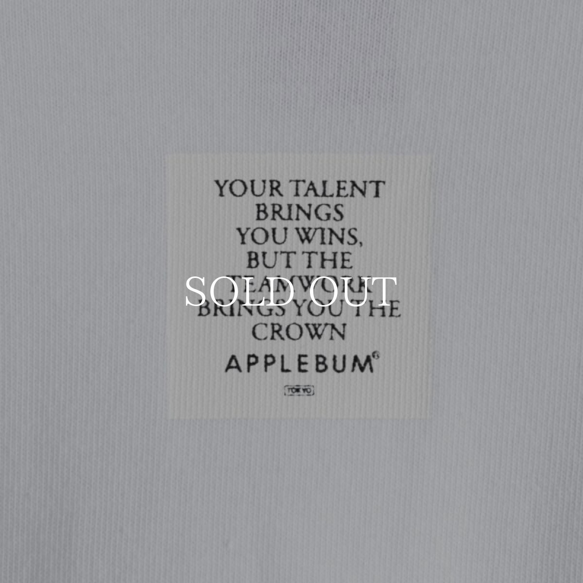画像7: APPLEBUM  "From The Strictly Underground 東京" 其の三 L/S T-shirt (White) (7)