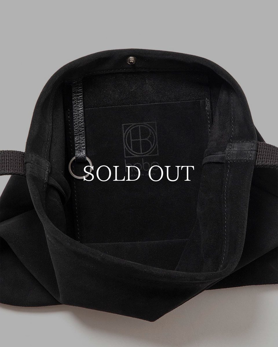 画像5: hobo  SHOULDER POUCH COW SUEDE (BLACK) (5)