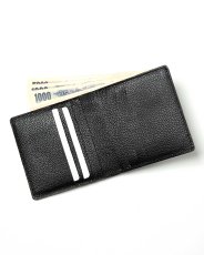 画像3: hobo  BIFOLD WALLET SHRINK LEATHER (BLACK) (3)