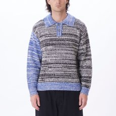 画像1: OBEY   CARTER SWEATER POLO (BLACK MULTI) (1)