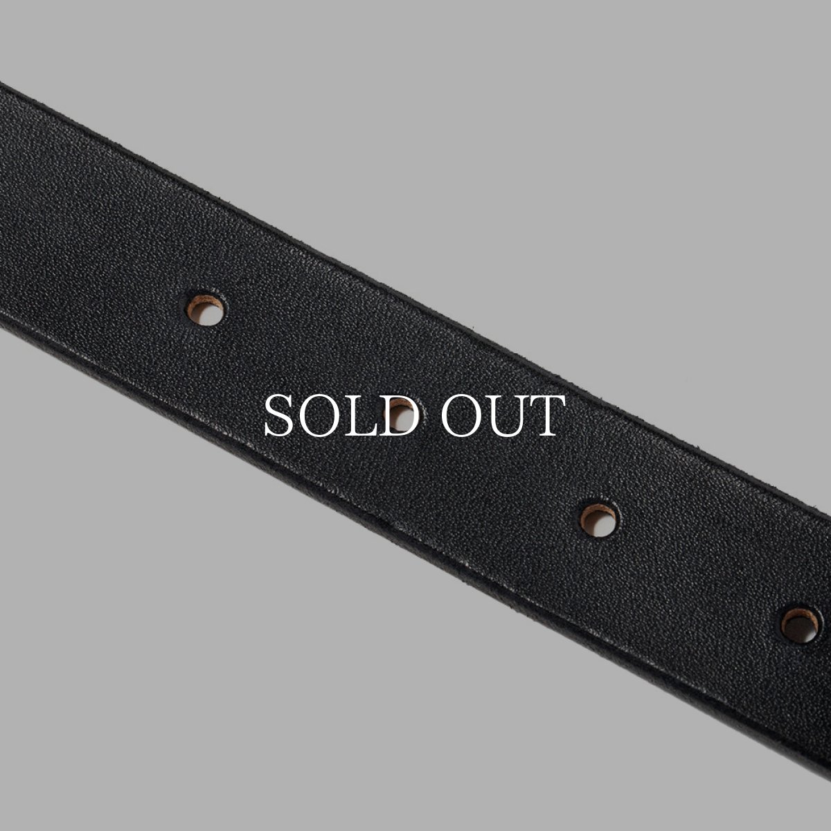 画像3: CALEE  PLANE LEATHER NALLOW BELT (BLACK) (3)