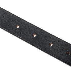 画像3: CALEE  PLANE LEATHER NALLOW BELT (BLACK) (3)