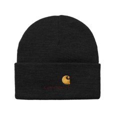 画像1: CARHARTT WIP  AMERICAN SCRIPT BEANIE (Black) (1)