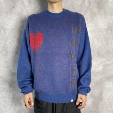 画像9: MAGIC STICK  Mohair Black Panther Crew knit (Royal Blue) (9)