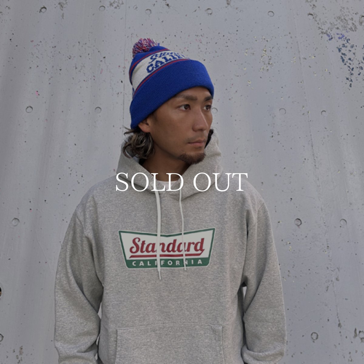 画像2: STANDARD CALIFORNIA  SD Logo Watch Cap (Blue) (2)