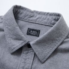 画像3: RATS  COTTON FLANNEL SHIRT (HEATHER GRAY) (3)