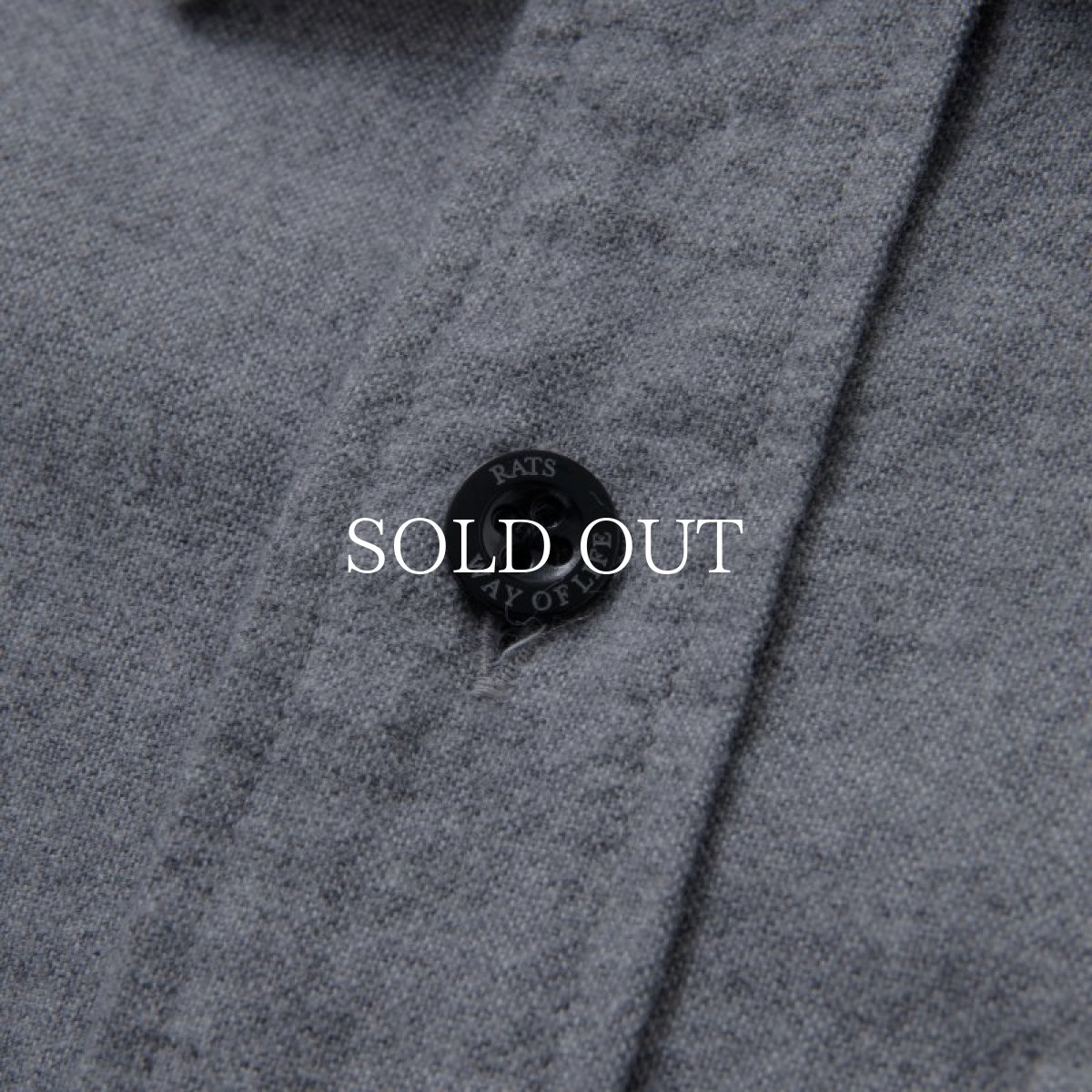 画像4: RATS  COTTON FLANNEL SHIRT (HEATHER GRAY) (4)