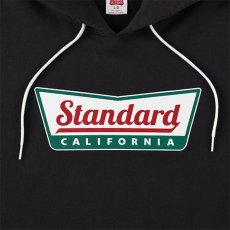 画像2: STANDARD CALIFORNIA  SD US Cotton Logo Hood Sweat (Black) (2)