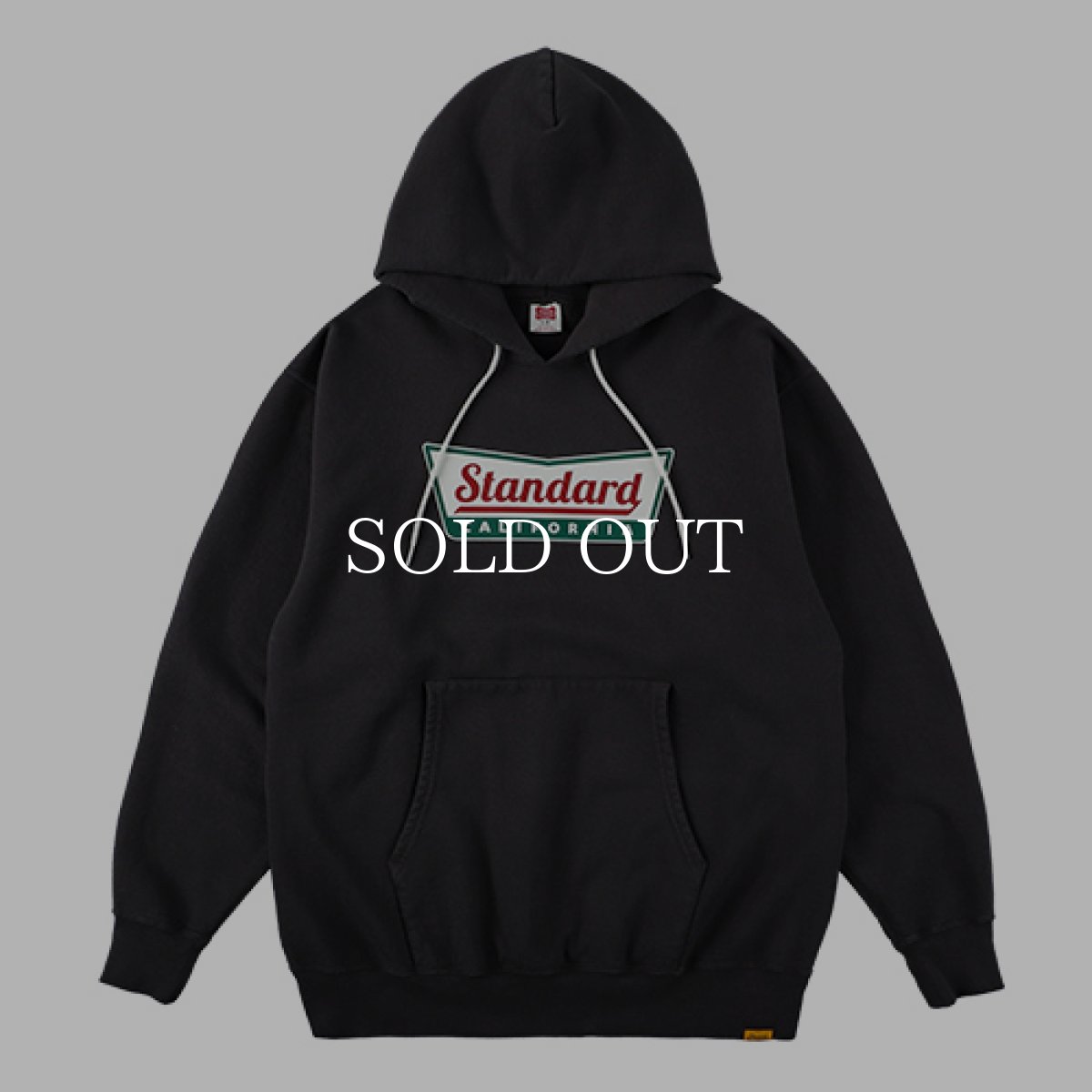 画像1: STANDARD CALIFORNIA  SD US Cotton Logo Hood Sweat (Black) (1)