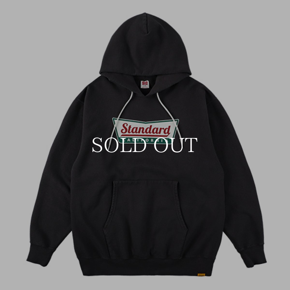 画像1: STANDARD CALIFORNIA  SD US Cotton Logo Hood Sweat (Black) (1)