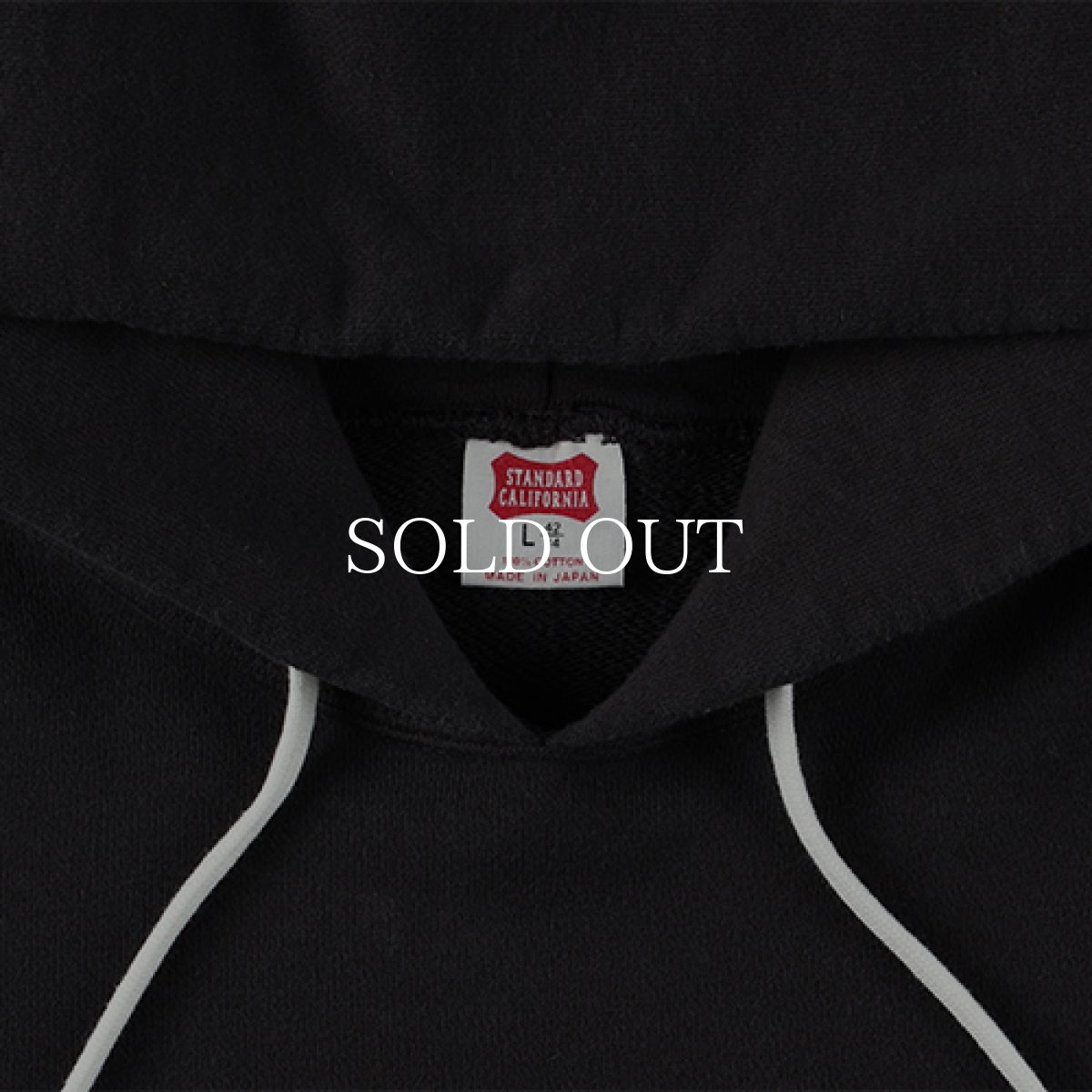 画像4: STANDARD CALIFORNIA  SD US Cotton Logo Hood Sweat (Black) (4)