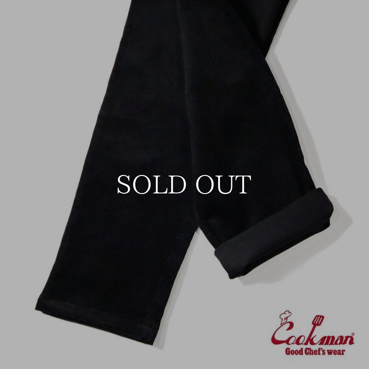 画像7: COOKMAN  Chef Pants Corduroy (Black) (7)