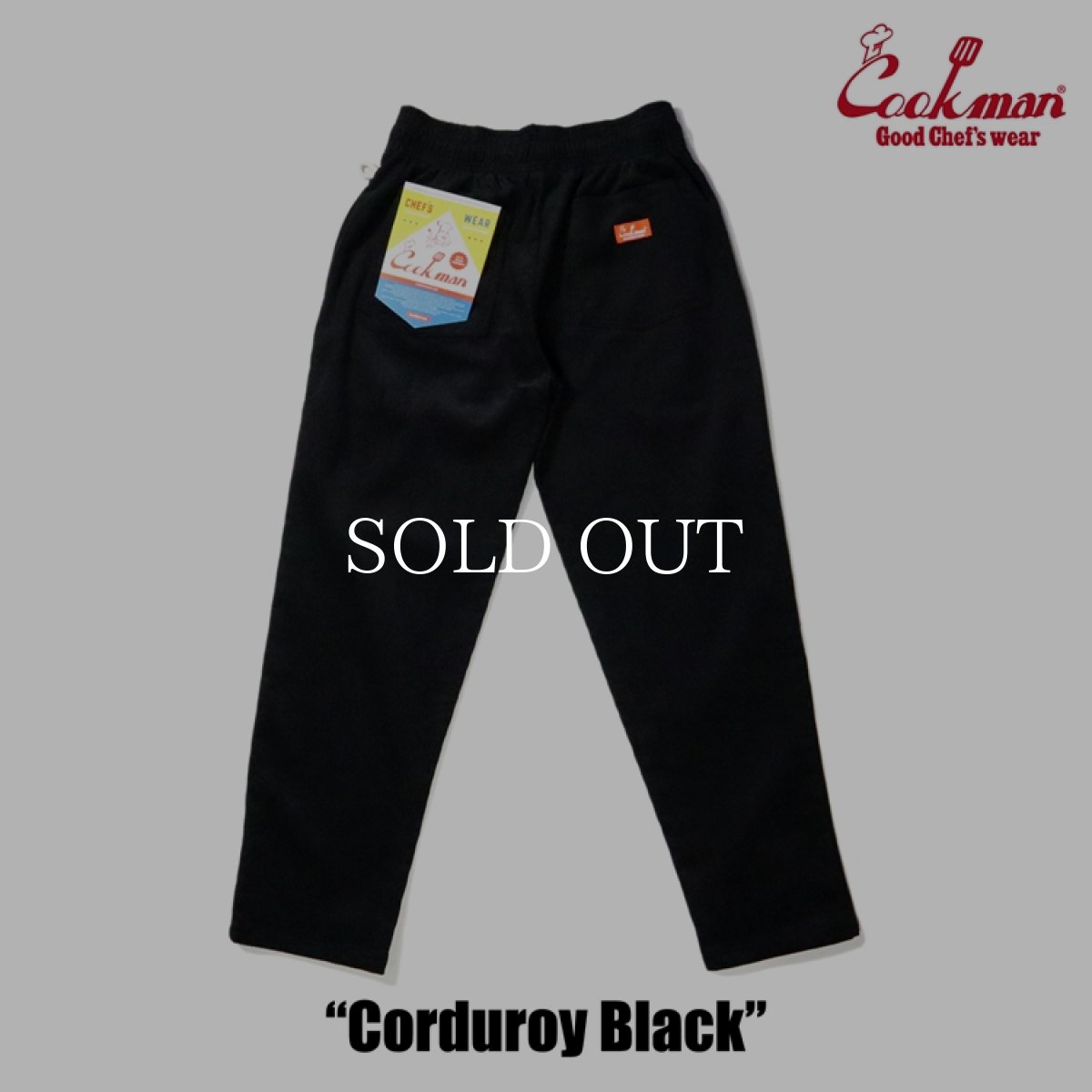 画像3: COOKMAN  Chef Pants Corduroy (Black) (3)