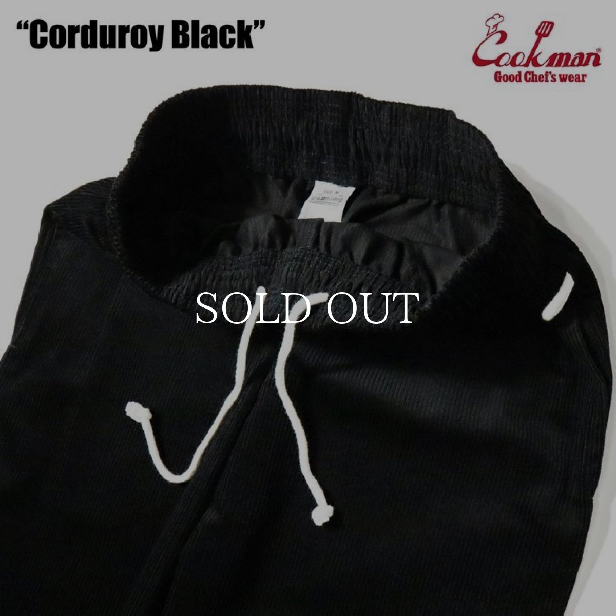 画像5: COOKMAN  Chef Pants Corduroy (Black) (5)