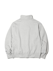 画像2: RADIALL  HOTBOX - STAND COLLARED SWEATSHIRT L/S (Ash Gray) (2)