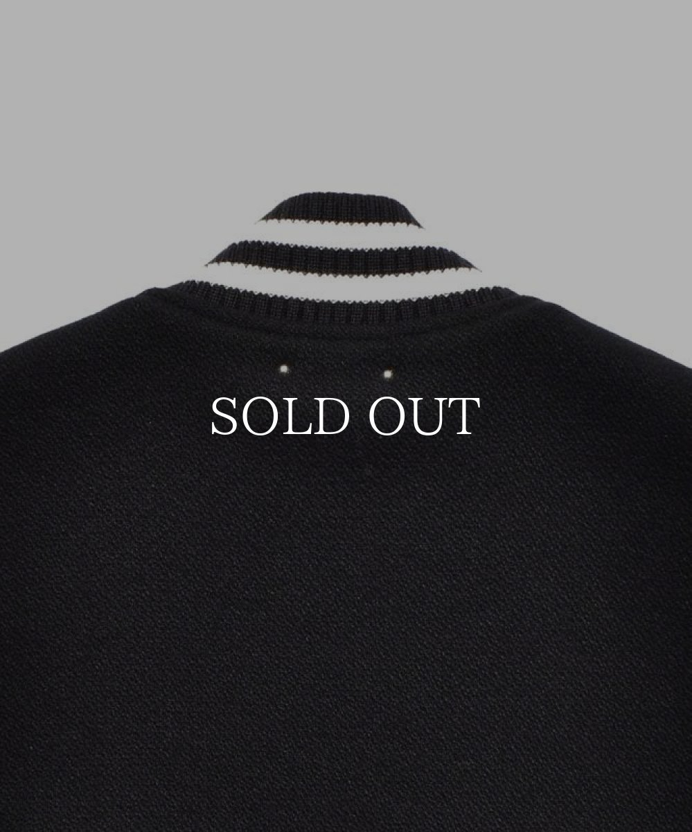 画像4: MINEDENIM  Wool Meiton & Leather Studium Jamper (BLT) (4)