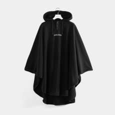 画像1: APPLEBUM  Fleece Poncho (Black) (1)