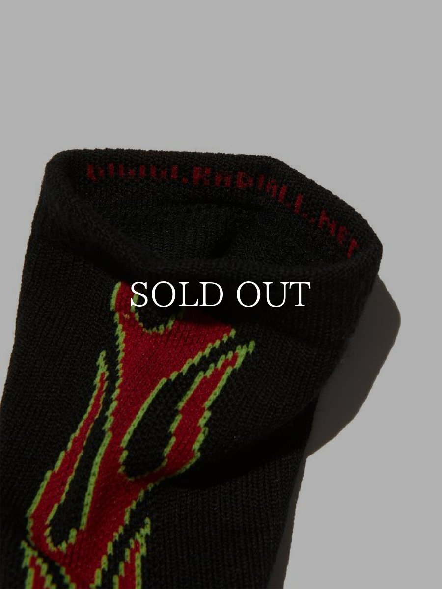 画像3: RADIALL  FLAMES - 1PAC SOX LONG / MERINO WOOL (Black) (3)
