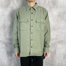 画像3: CHALLENGER  L/S MILITARY SHIRT (OLIVE) (3)