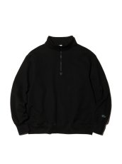 画像1: RADIALL  HOTBOX - STAND COLLARED SWEATSHIRT L/S (Black) (1)