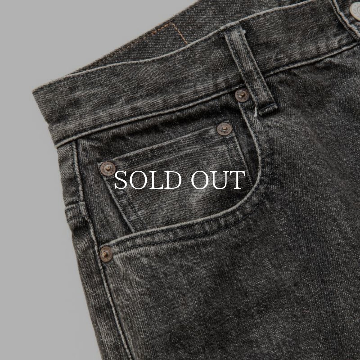 画像4: CALEE  VINTAGE REPRODUCT WIDE SILHOUETTE DENIM PANTS ＜UB＞ (4)