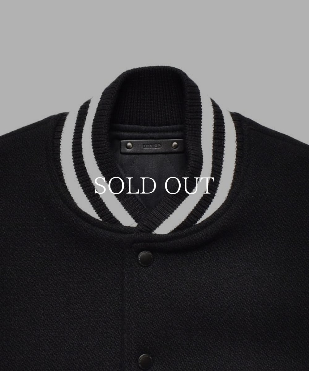 画像3: MINEDENIM  Wool Meiton & Leather Studium Jamper (BLT) (3)