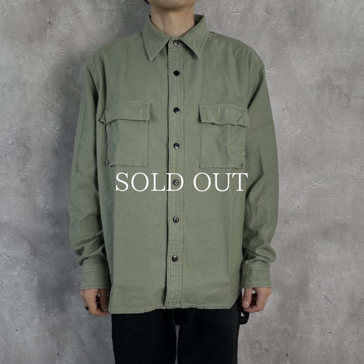 画像9: CHALLENGER  L/S MILITARY SHIRT (BLACK) (9)