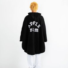 画像4: APPLEBUM  Fleece Poncho (Black) (4)