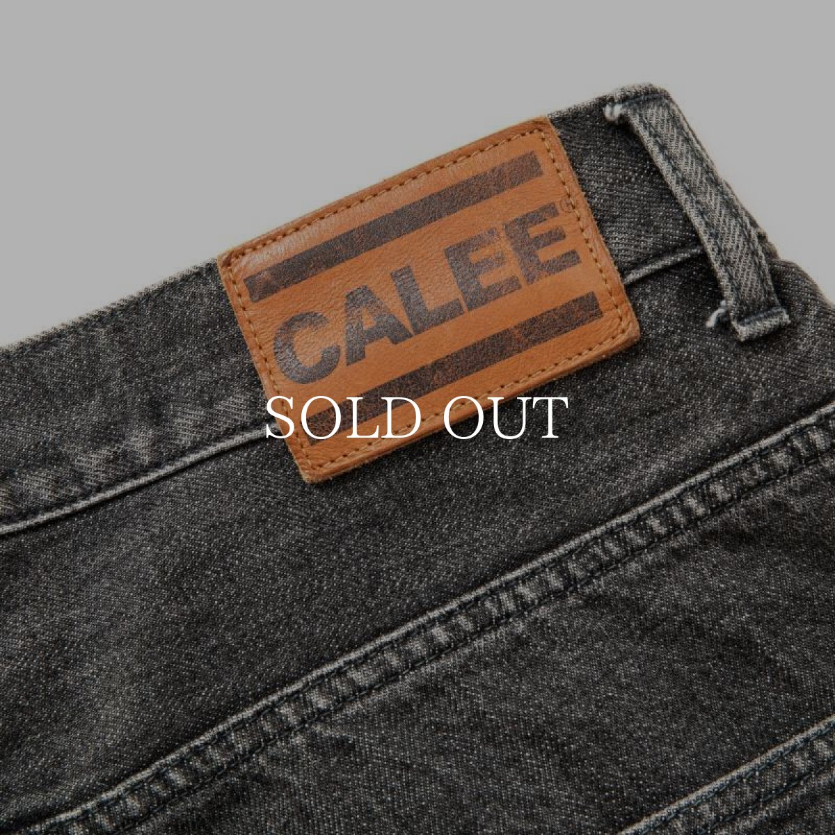 画像5: CALEE  VINTAGE REPRODUCT WIDE SILHOUETTE DENIM PANTS ＜UB＞ (5)