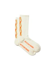 画像1: RADIALL  FLAMES - 1PAC SOX LONG / MERINO WOOL (White) (1)