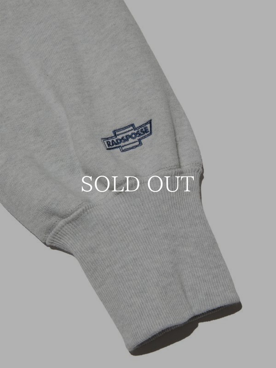画像5: RADIALL  HOTBOX - STAND COLLARED SWEATSHIRT L/S (Ash Gray) (5)