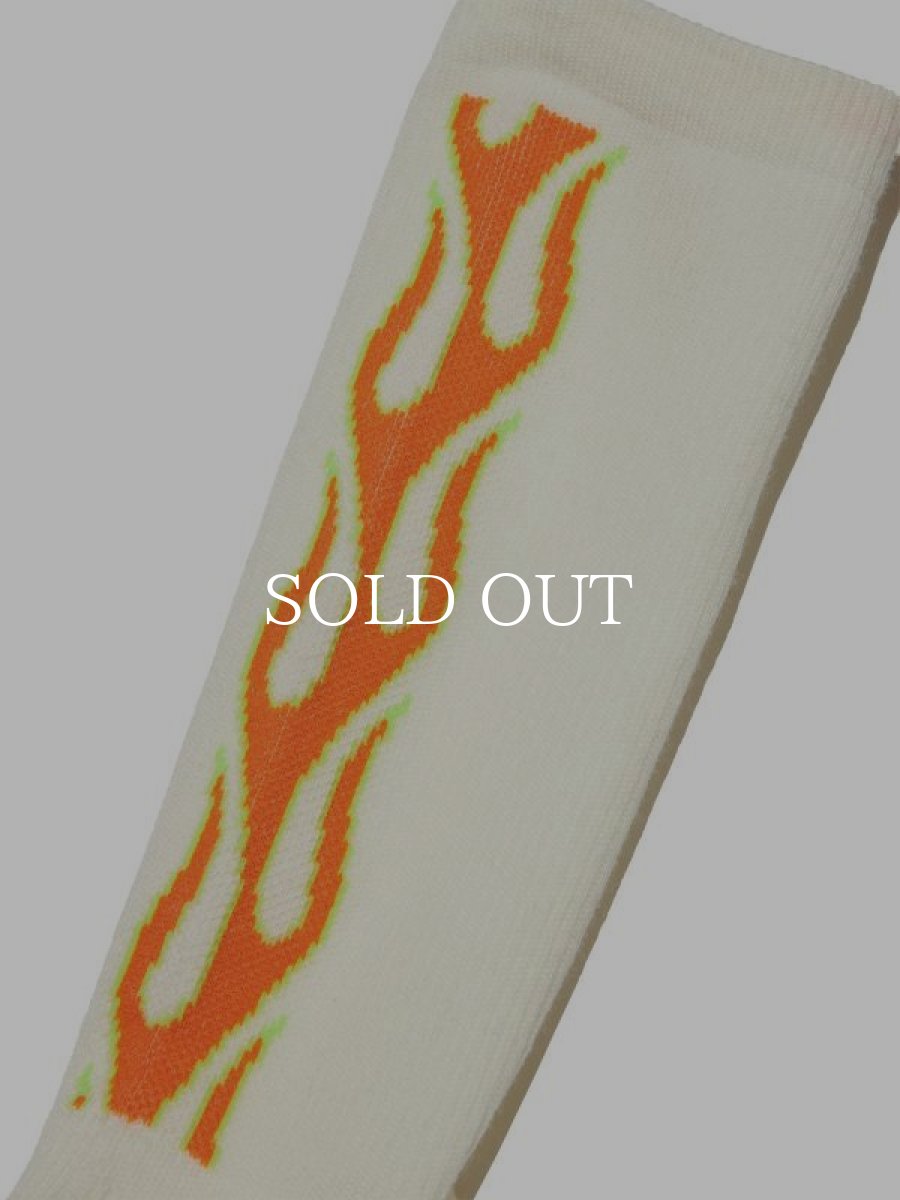 画像2: RADIALL  FLAMES - 1PAC SOX LONG / MERINO WOOL (White) (2)