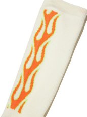 画像2: RADIALL  FLAMES - 1PAC SOX LONG / MERINO WOOL (White) (2)