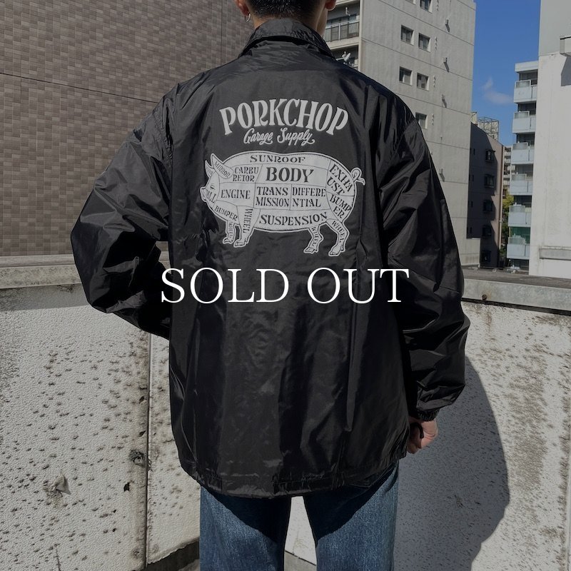 PORKCHOP GARAGE SUPPLY PORK BACK COACH JKT (BK×WH) P0288 公式通販