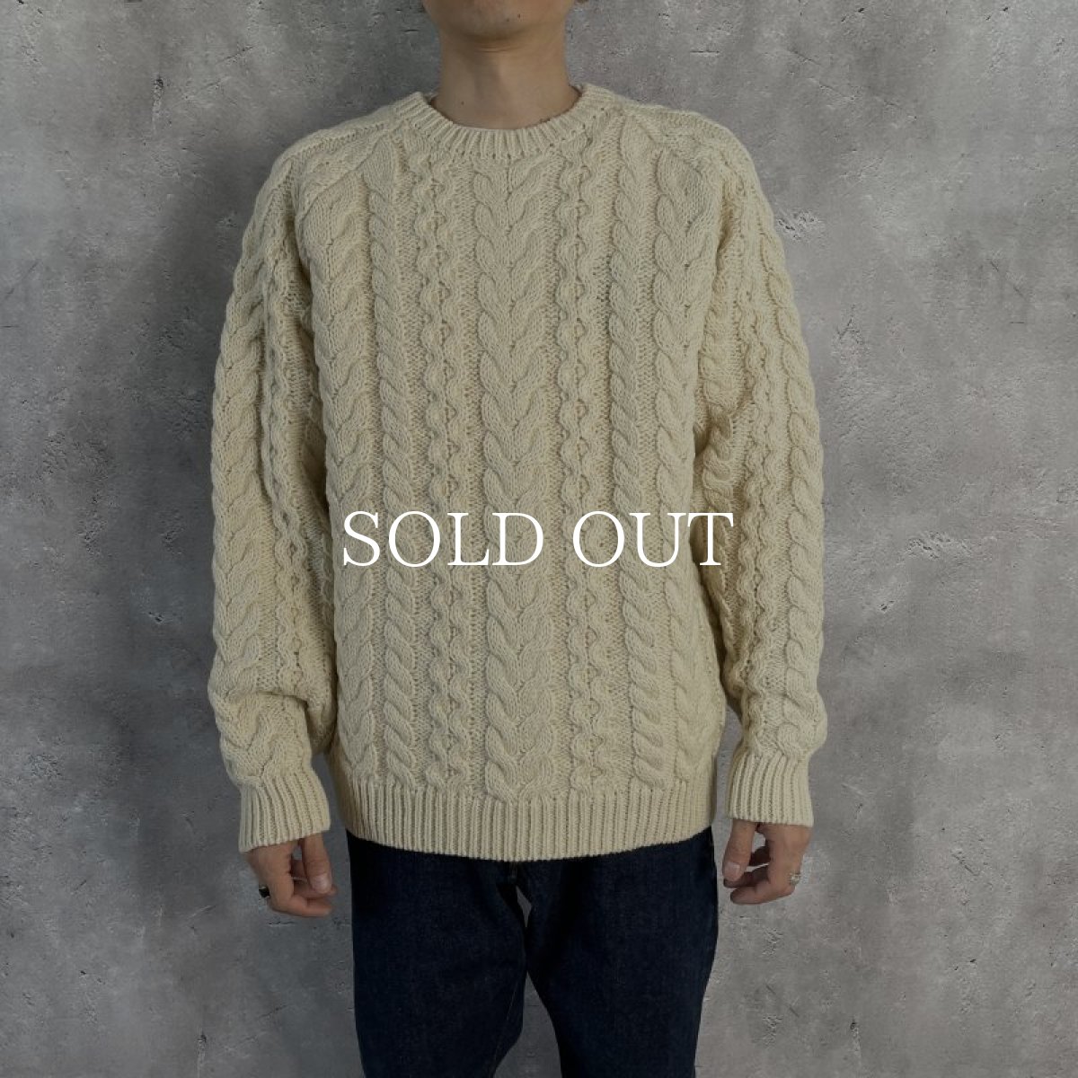 画像2: nonnative  RANCHER SWEATER UK SHETLAND WOOL YARN (IVORY) (2)