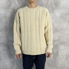 画像2: nonnative  RANCHER SWEATER UK SHETLAND WOOL YARN (IVORY) (2)