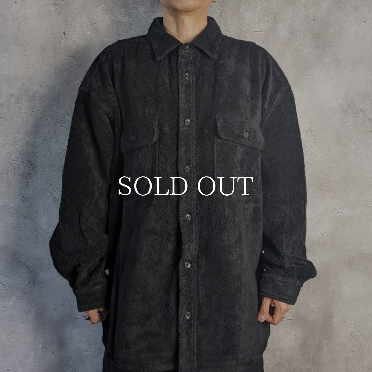 画像4: COOTIE   Garment Dyed Cotton Boa Error Fit CPO Jacket (Black) (4)