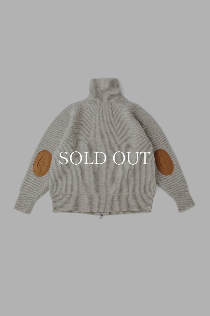 画像2: OLD JOE   TWEEDY YARN ZIP SWEATER (BONE) (2)