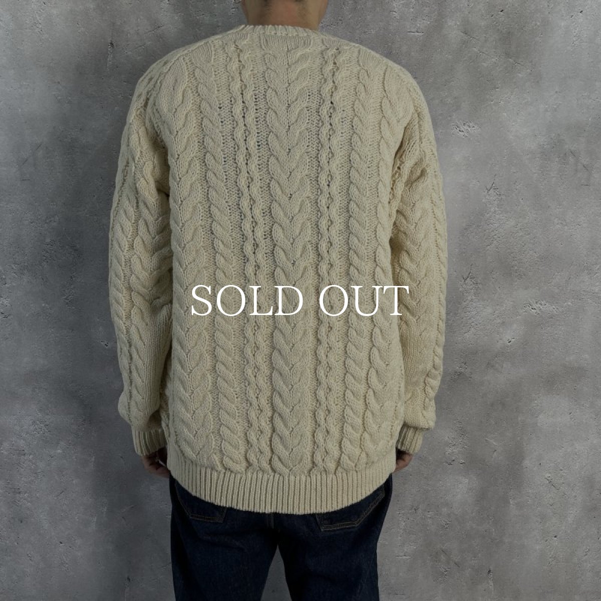 画像3: nonnative  RANCHER SWEATER UK SHETLAND WOOL YARN (IVORY) (3)