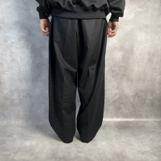 画像5: COOTIE   CA/W Flannel 2 Tuck Wide Easy Trousers (Black) (5)