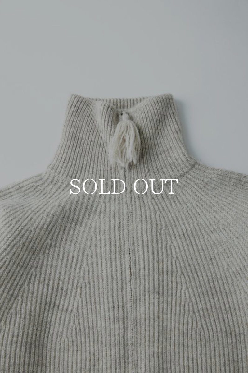 画像3: OLD JOE   TWEEDY YARN ZIP SWEATER (BONE) (3)