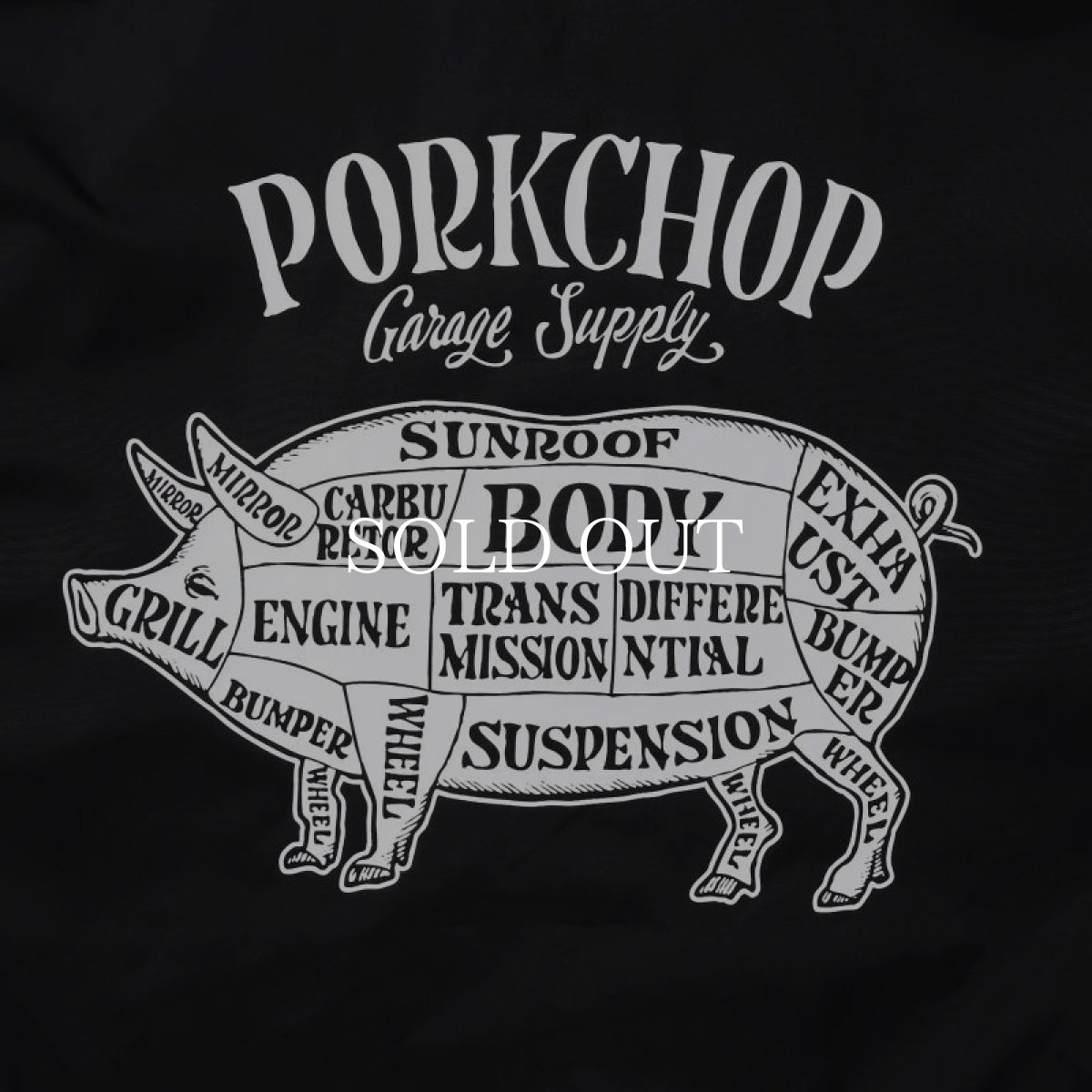 画像3: PORKCHOP GARAGE SUPPLY  PORK BACK COACH JKT (BK×WH) (3)