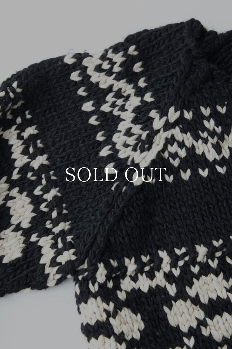 画像3: OLD JOE   HAND COWCHAIN SWEATER (BLACK) (3)