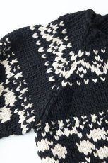 画像3: OLD JOE   HAND COWCHAIN SWEATER (BLACK) (3)