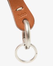 画像3: hobo  STUDDED ROUND KEY RING COW LEATHER (CAMEL) (3)