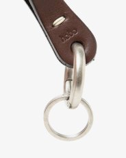 画像3: hobo  STUDDED ROUND KEY RING COW LEATHER (CHOCO) (3)