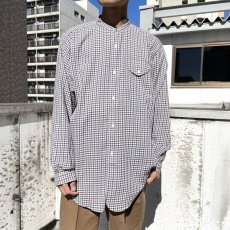 画像2: OLD JOE   BAND COLLAR LONG TAIL SHIRTS (REGATTA STRIPE) (2)