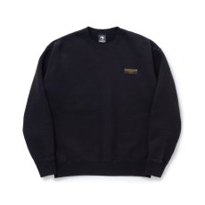 画像1: RATS  CREW NECK SWEAT BAR TAG (BLACK) (1)